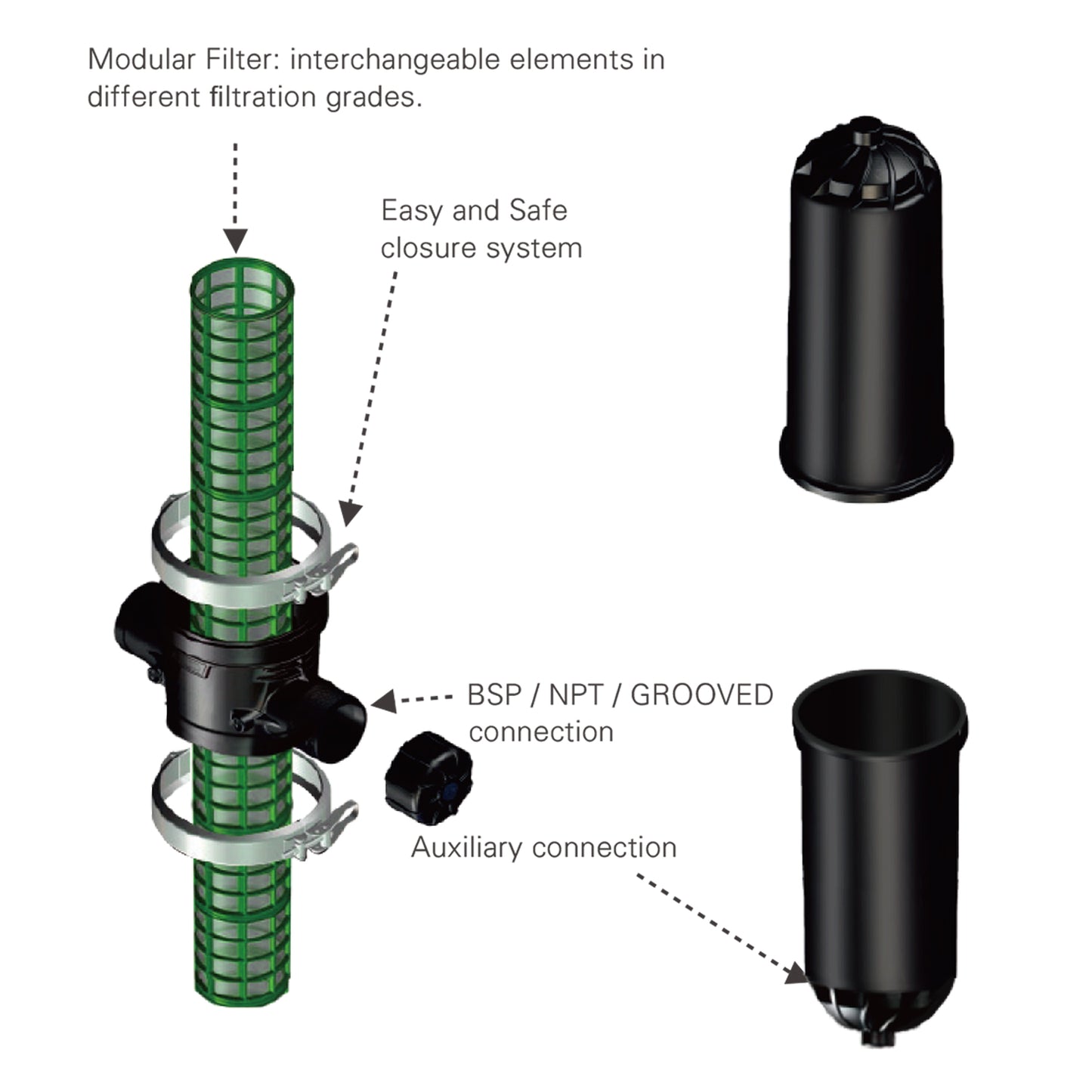 Mesh filter BALDR type "H"